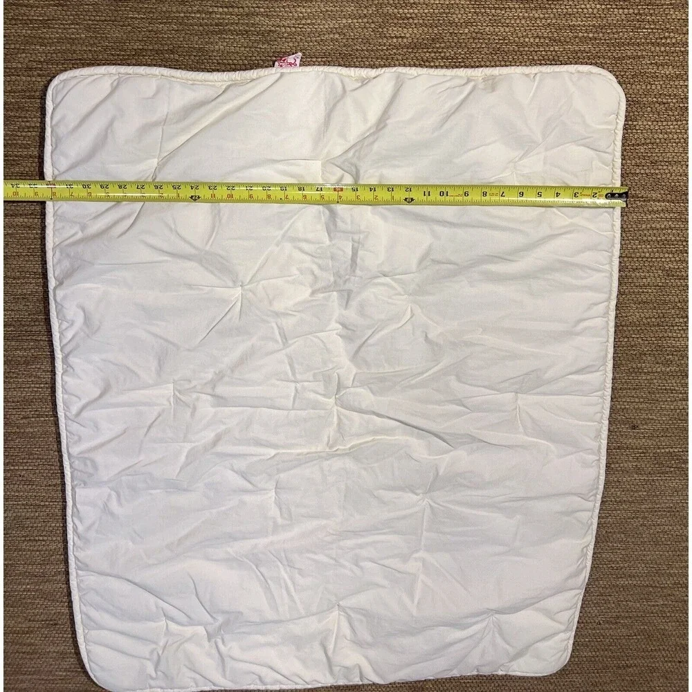 Red‎ Calliope Baby Blanket Quilted White Soft Nursery Crib Play Mat